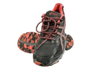 asics gel scram 3 women's steel grey camo running trail shoes